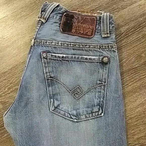 Size 10 Vintage China Jeans with Selvadge - Picture 4 of 6